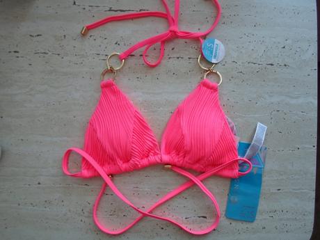 Růžové plavky plavková podprsenka s, new yorker,34 / 36 / s