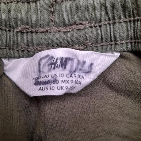 Dětské manšestrové kalhoty s podšívkou, h&m,v. 140, h&m,140