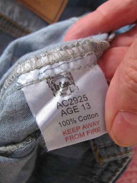 Letní džínové kotníkové kalhoty lee cooper, lee cooper,164