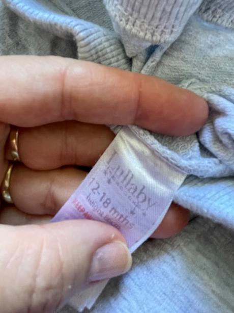 Tepláky šedé slabší  - v.12/18 měs, 86