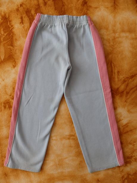 Teplejší modré tepláčky s růžovým pruhem, l.a. gear,128