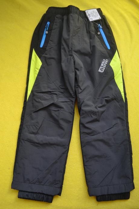 2x oteplené kalhoty wolf,softshellové,šusť, wolf,98