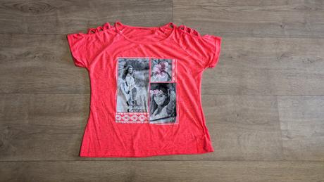 T468 tričko takko s průstřihy na ramenou vel. s, s