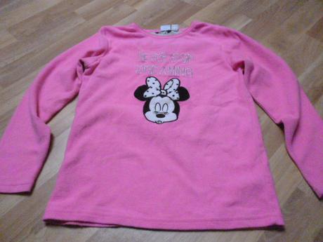 Neon flís mikina minnie vel. 11-12, primark,152