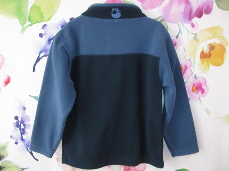 Chlapecká modrá fleecová mikina, 116