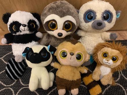 Sada plyšových hraček ve stylu beanie boos/ty, 