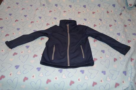 122 128 modrá softshellová bunda, zn. crane, 128