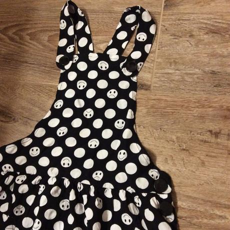 Laclová sukýnka/šatovka se smajlíky, young dimension,128