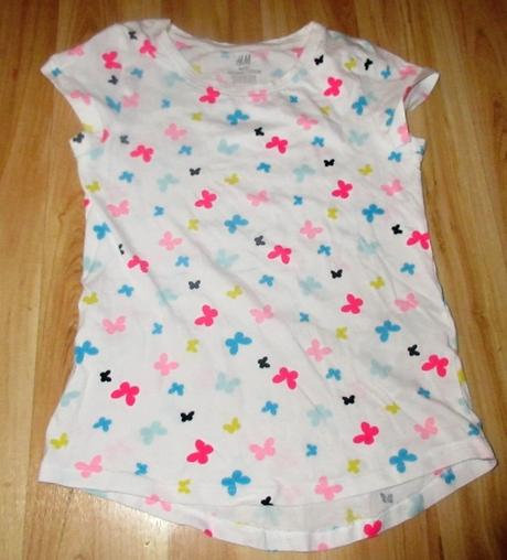 Triko s motýlkami, h&m,122