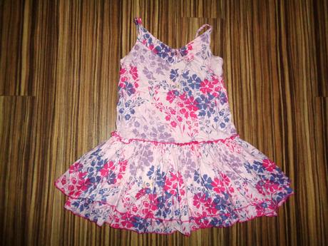 Vzdušné letní fialové šaty s květy, girl2girl,110