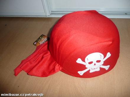 Maska kostým čepice pirát, 
