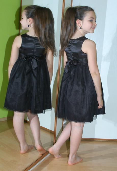 Sváteční společenské černé šaty, čertice, f&f,122