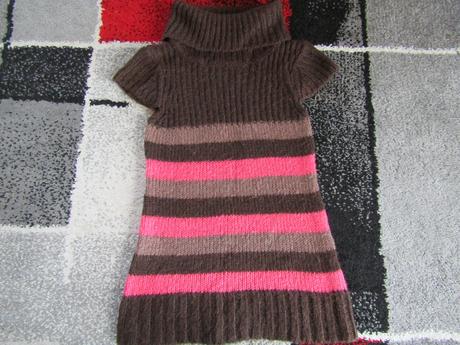 Teplé pletené šaty zn.okay vel.116, okay,116