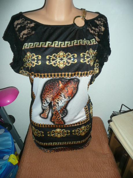 Šaty letní tunika tygr vel s/m, m / s