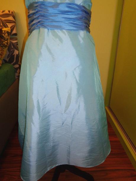 Luxusní tyrkysové společenské šaty 42/44, 42