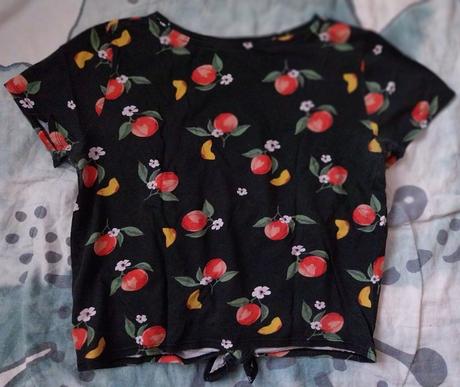 Tričko květiny, h&m,146