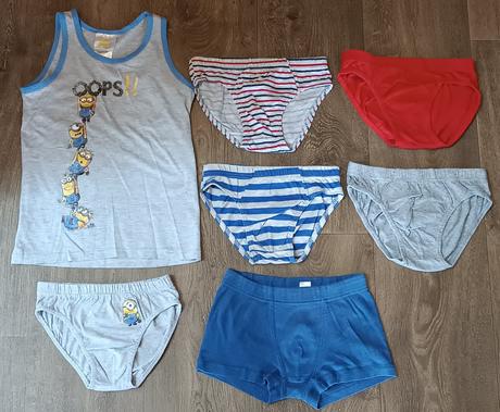 Chlapecký set tílko+slipy,trenky, vel.122/128, 122
