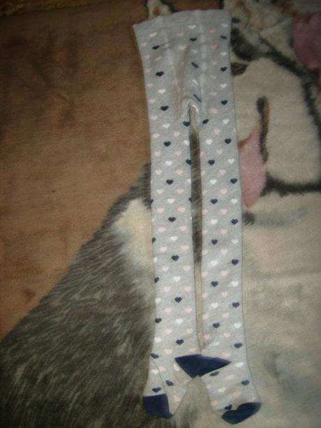 Punčocháče teplejší puntíkaté vel.110/116, tcm,110