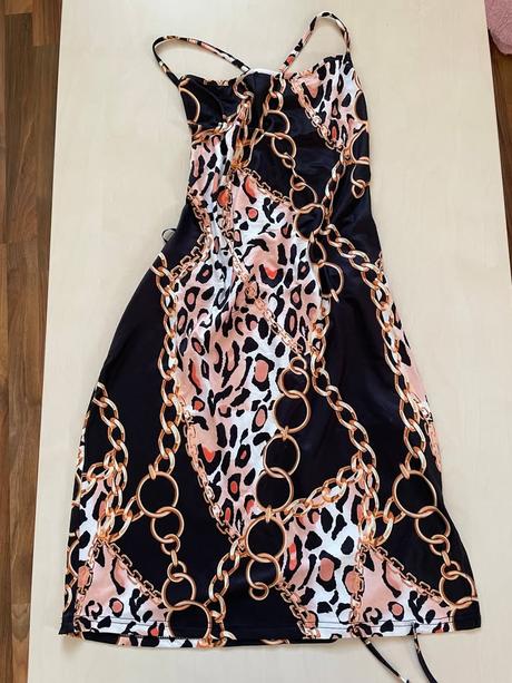 Nové šaty s výkrojem zad, vel xl i méně, shein sxy, l / xl