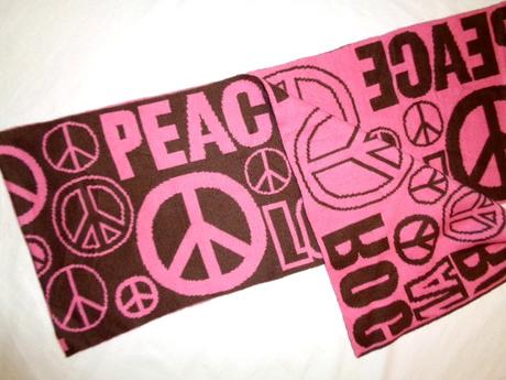 Super hnědorůžová šála, new look