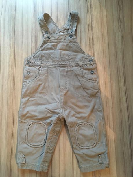 Plátěné kalhoty s laclem, next,92