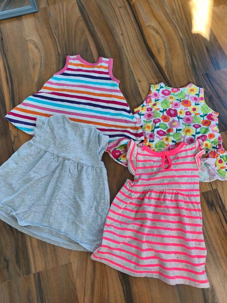 4krát letní šatičky lindex f&f george 0-3m, lindex,56