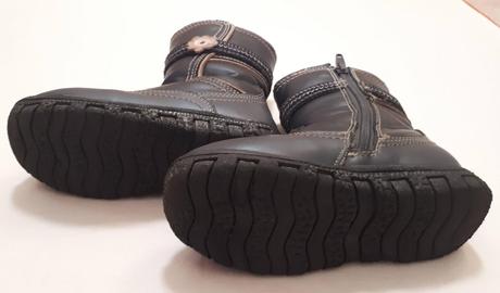 Dětské černé kožené kozačky, zn.protetika, vel.27, protetika,27