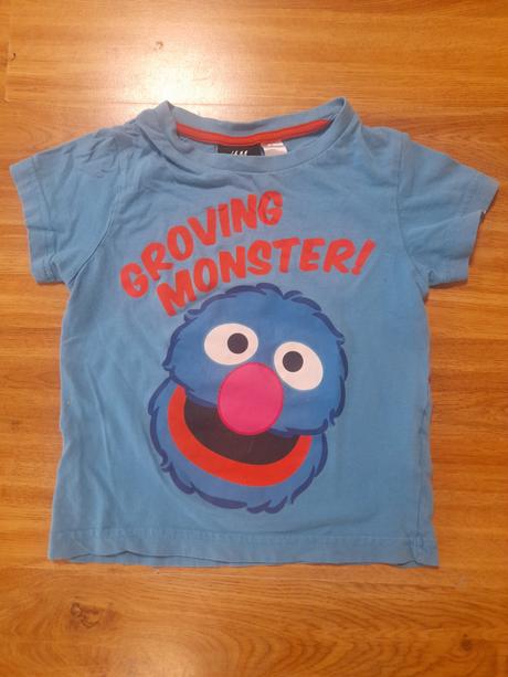 Tričko sesame street/bohoušek h&m, vel. 86/92, h&m,86
