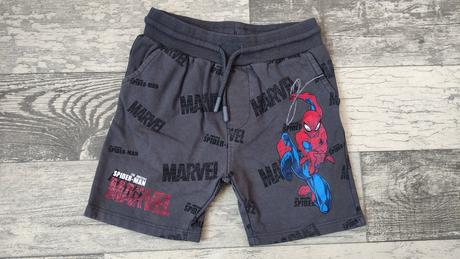 Šortky teplákové spiderman, primark,104