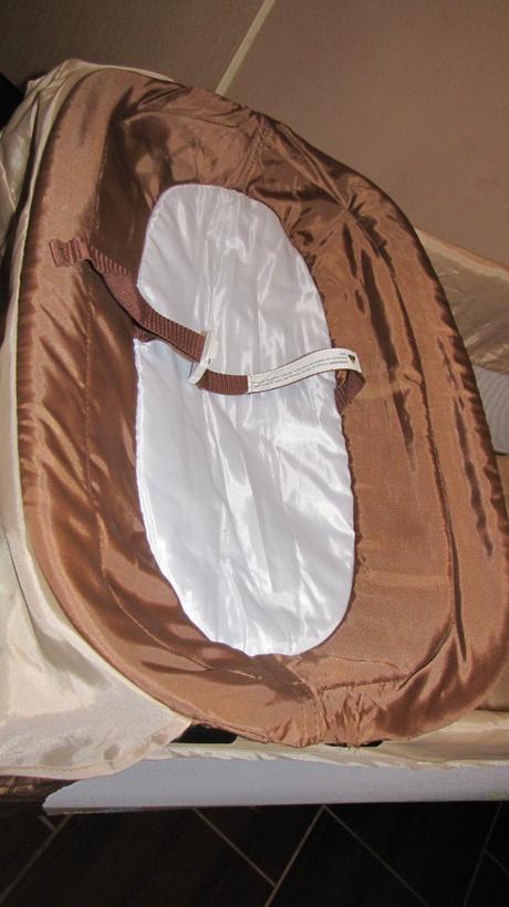 Cestovní postýlka caretero medio - hnědá, 65,120