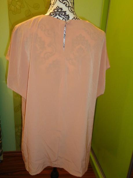 Krásná vzdušná lososová halenka 46/48, 46