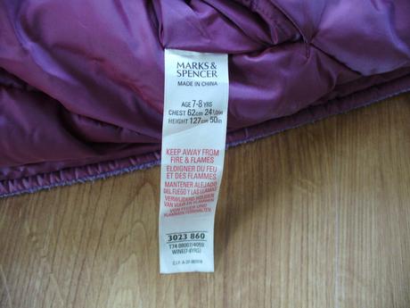Oboustranná zimní bunda vel. 128 marks & spencer, marks & spencer,128