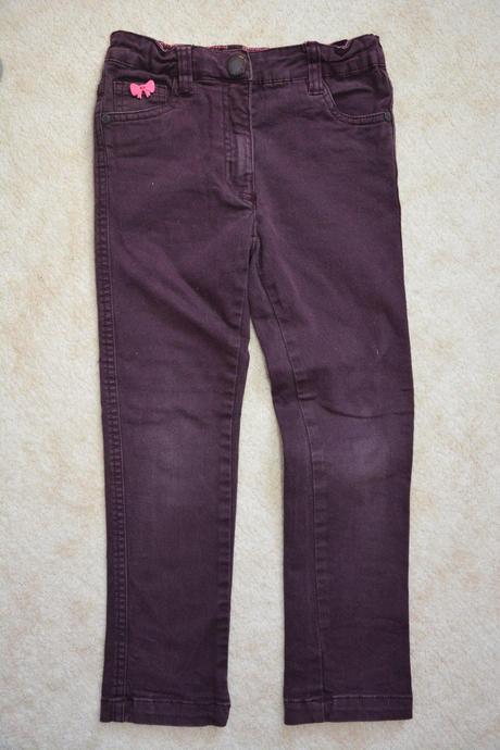 Kalhoty, fialové rifle, 116