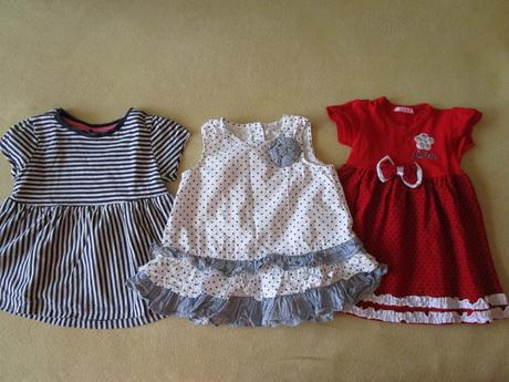 3x pěkné letní šatečky, na 1-2 roky, 1x zn. george, george,80