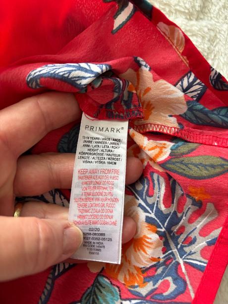 Ob/ overal s květy - v.13/14 let, primark,158