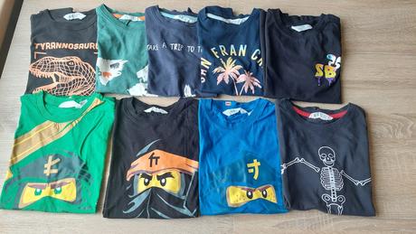 9x tričko h&m 134/140, h&m,134