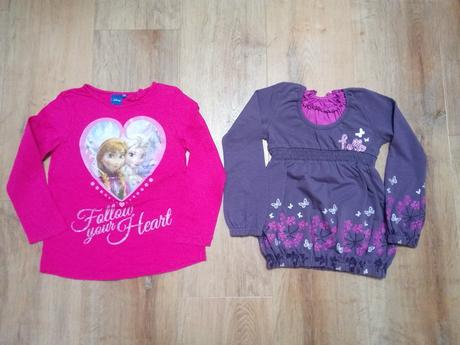 9 x tričko / tunika, vel 122/128, disney,122