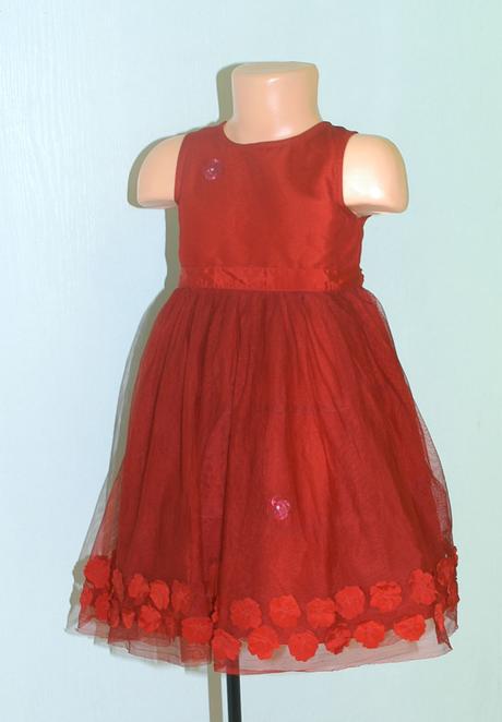 Slavnostní sváteční společenské červené šaty, next,110