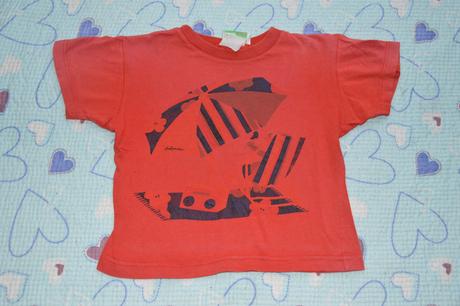 Letní bavlněné tričko, krátký rukáv., baby,92