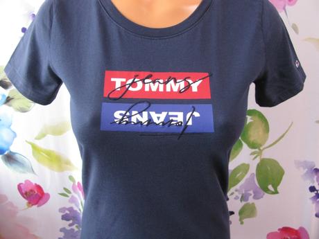 Tmavě modré bavlněné tričko tommy jeans, m