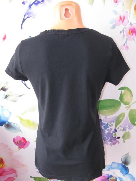 Černé pružné bavlněné tričko s.oliver, s.oliver,38