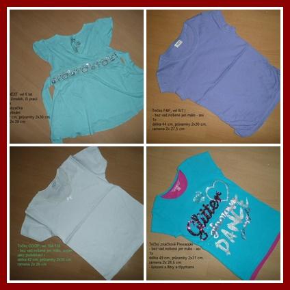 Tričko 2x tunika i next 116/122, next,116