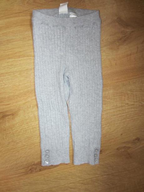 Luxus úpletové teploučké legínky, h&m,80
