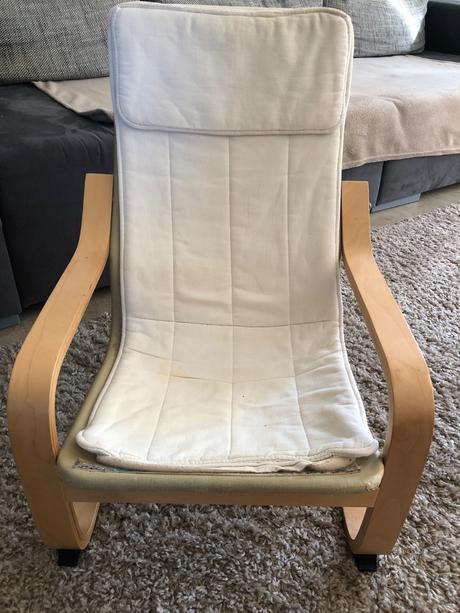 Poang dětské křeslo, březová dýha,