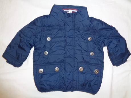 Luxusní zimní tmavomodrá teploučká zimní bunda, 74