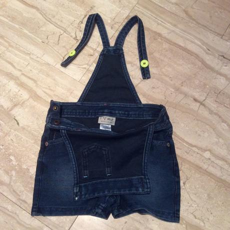 Džínový overal/kraťasy zn. next, next,98
