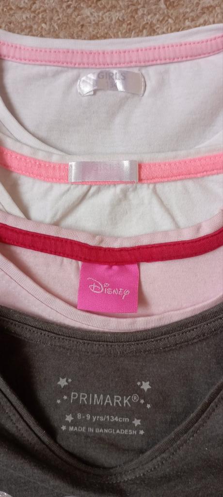 4x tričko zn."primark, disney,girls" vel."128-134", primark,128
