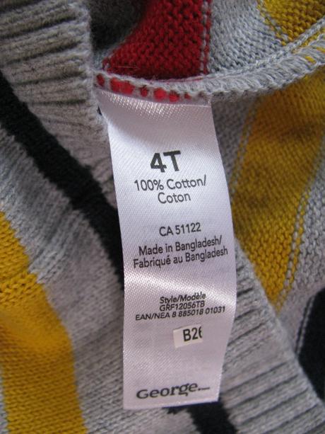 Barevný pruhovaný svetr, george,104