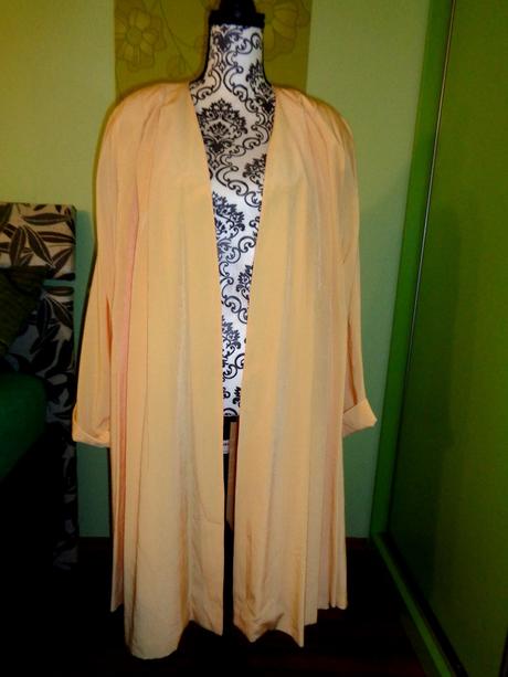 Luxus kabátový meruňkový cardigan vittoria virini, 46