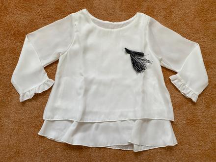 Bílá společenská halenka vel. 110, 110